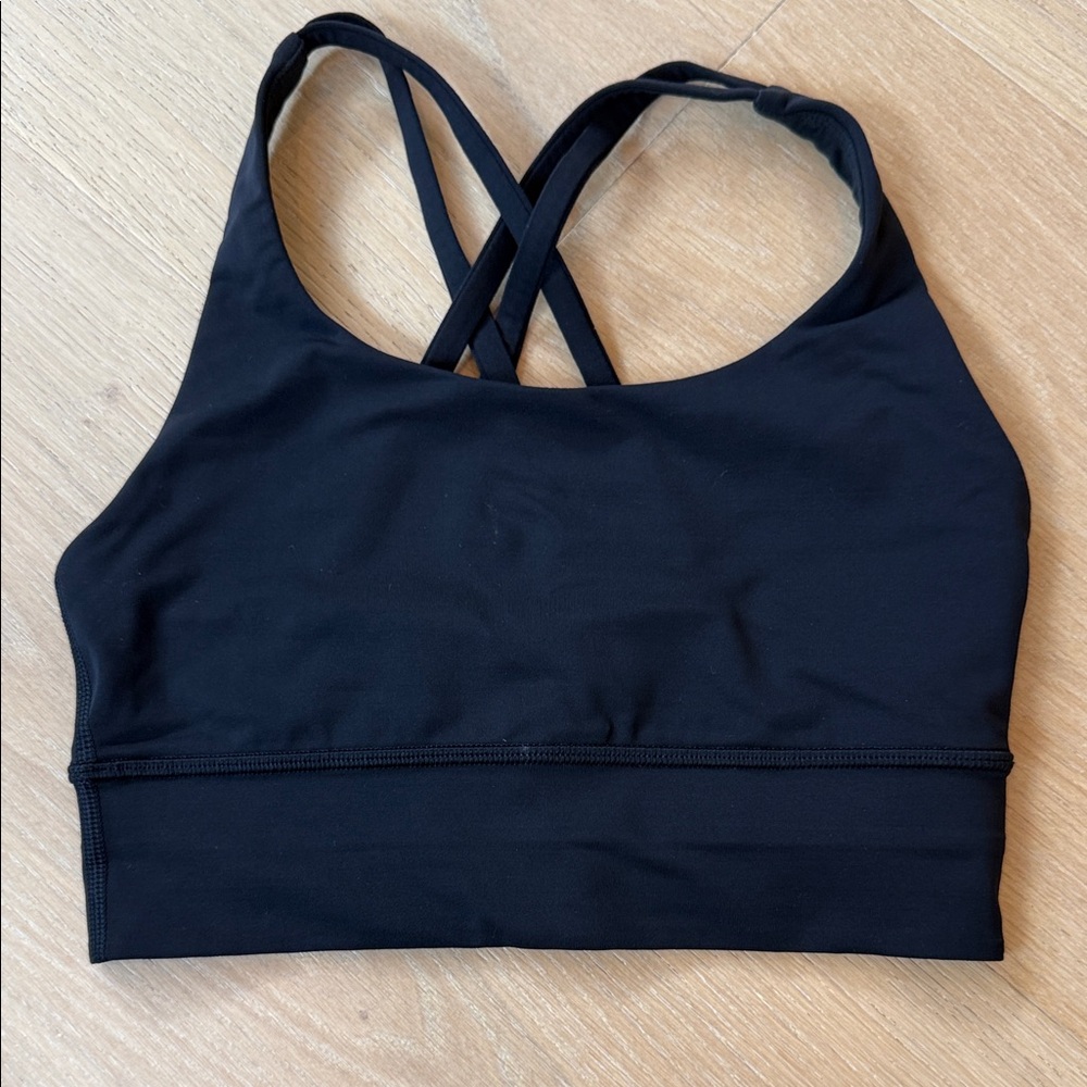 lululemon athletica Black Cross-Back Sports Bralette